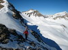 Petite monte  pied au col de la Grande Barre