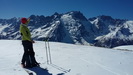 Pointe du Souchet, panorama sur la Meige et les Ecrins