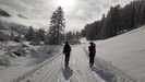 Dpart sur les pistes de fond de Larche