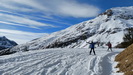 Stphane super  l'aise en descente avec ses skis caille:-)