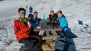 On retrouve les enfants ) l'arrive du tlski du Grand Serre pour un picnic tous ensemble