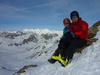 Sommet, devant les Aiguilles d'Arves