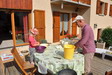Les cuistos au boulot sur la terrasse