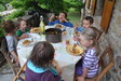 Dner sur la terrasse Sud