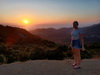 Arrive  Bastia, juste  temps pour avoir le coucher de soleil au col de Teghime 