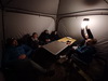 Soire au sec sous le barnum