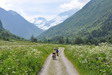 Les enfants aussi veulent faire du VTT. En route vers les glaciers de Vanoise !