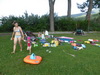 Quand on arrive  la plage, on s'tale !