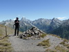 Etienne sur la crte de Gilly, devant le mont Viso