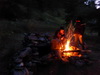 Grand feu de bois