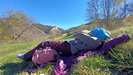 Sieste dans les champs d'Esparron-la-Btie